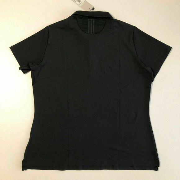 Adidas CE3066 Women's Sz Medium Ultimate 365 UPF 50+ UV Golf Polo Black $70 - Picture 4 of 5